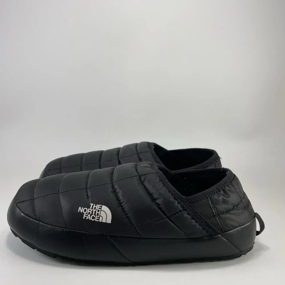 The North Face ThermoBall Black Quilted Slipper Mules Mens Size 7 Puffer